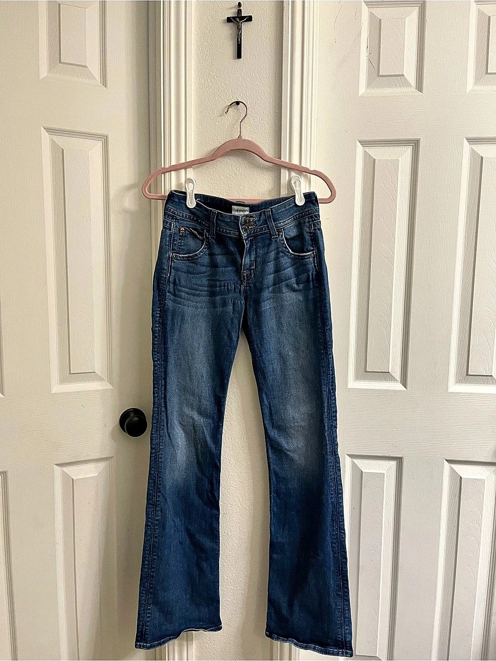 Hudson Signature Boot Cut Jeans Blue Waist 28
